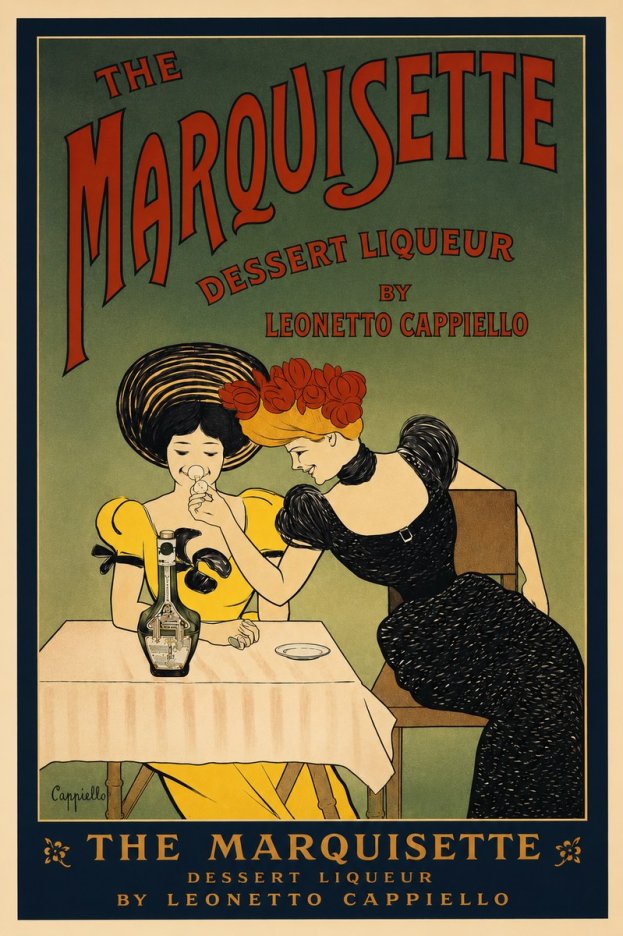 Leonetto Cappiello The Marquisette Dessert Liqueur No3 - Juliste