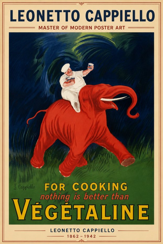 Leonetto Cappiello Végétaline No5 - Juliste