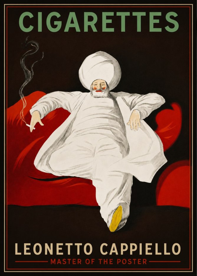 Leonetto Cappiello Cigarettes No3 - Juliste