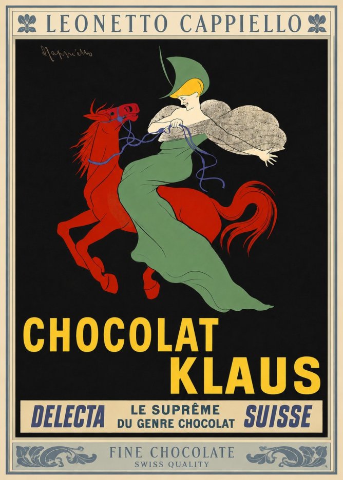 Leonetto Cappiello Chocolat Klaus No3 - Juliste
