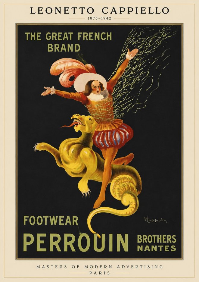 Leonetto Cappiello Footwear Perrouin No1 - Juliste