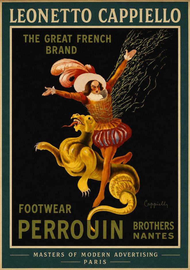 Leonetto Cappiello Footwear Perrouin No4 - Juliste