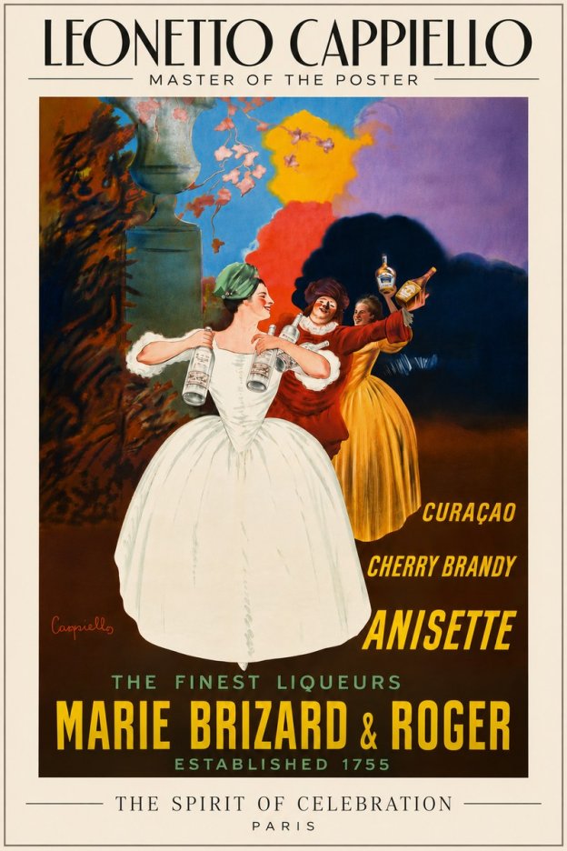Leonetto Cappiello Marie Brizard & Roger - the Finest Liqueurs No6 - Juliste