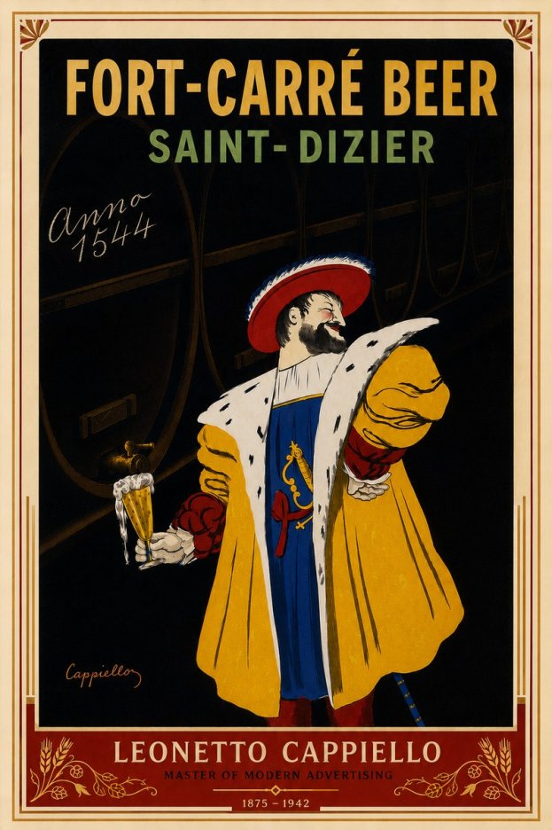 Leonetto Cappiello Fort-carré Beer Saint-dizier No6 - Juliste