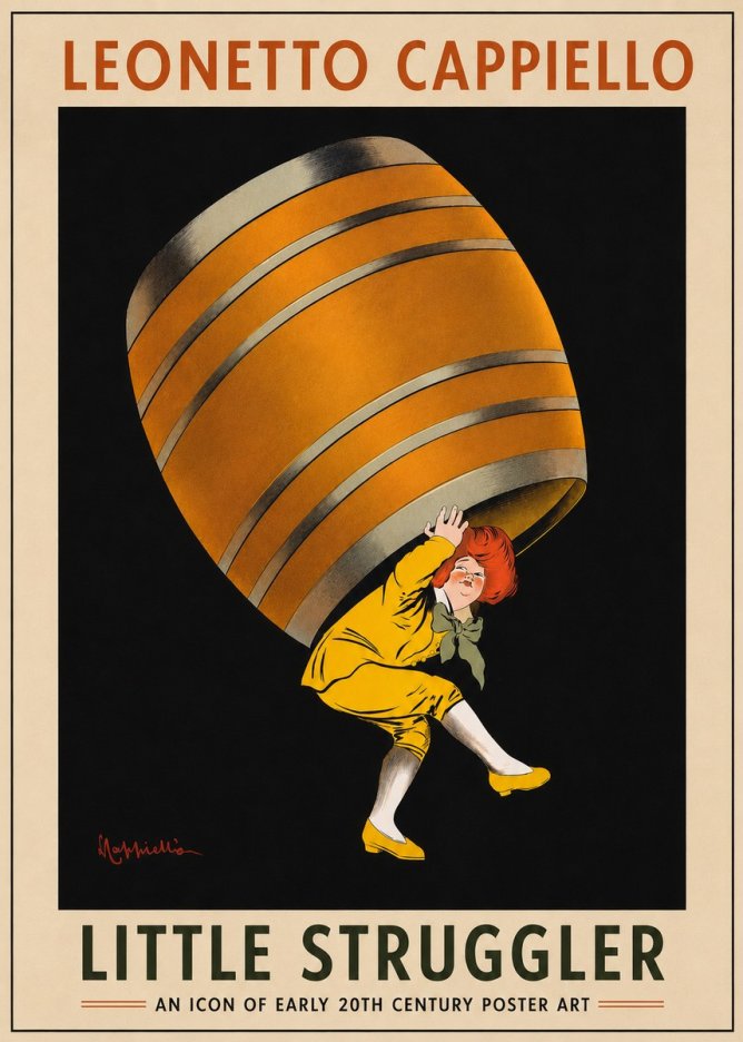 Leonetto Cappiello Little Struggler No4 - Juliste
