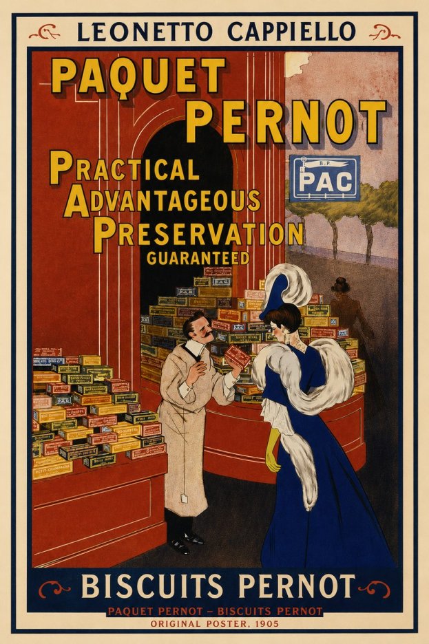 Leonetto Cappiello Paquet Pernot – Biscuits Pernot No3 - Juliste