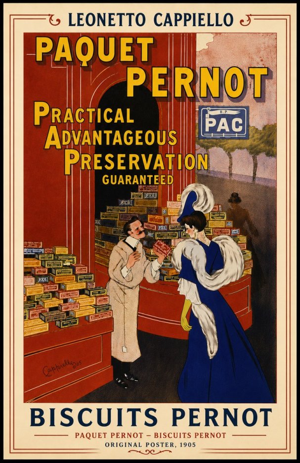 Leonetto Cappiello Paquet Pernot – Biscuits Pernot No5 - Juliste