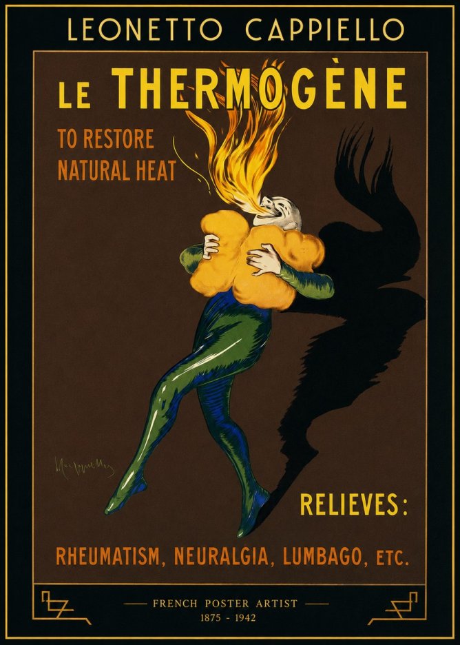 Leonetto Cappiello Le Thermogène No2 - Juliste