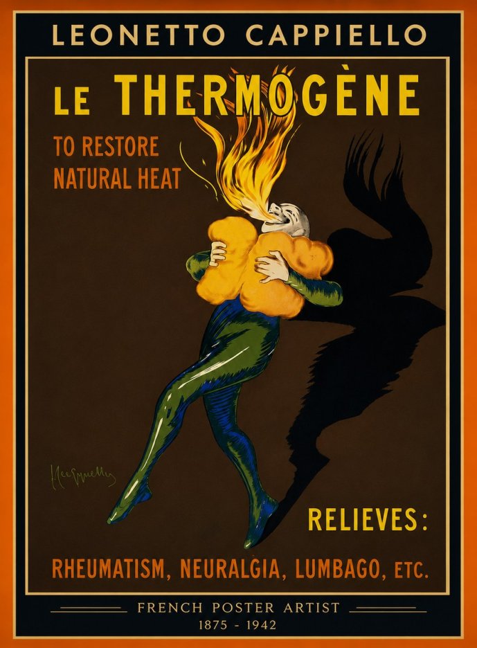 Leonetto Cappiello Le Thermogène No4 - Juliste