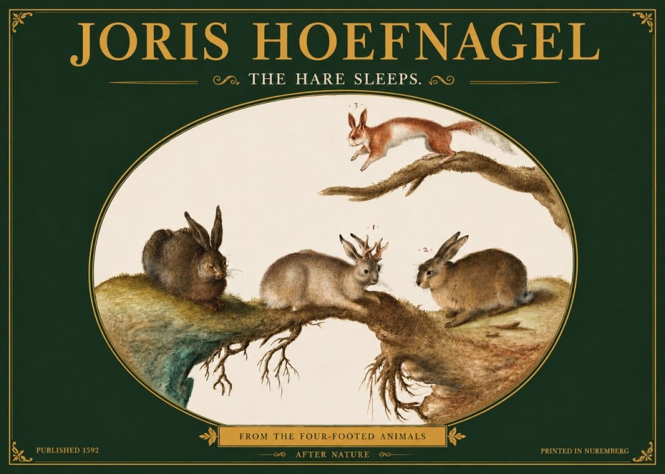 Joris Hoefnagel Lepvs Dormit No4 - Juliste