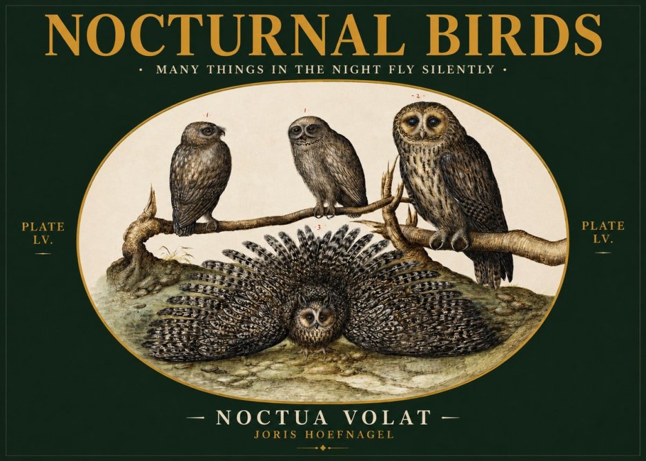 Joris Hoefnagel Noctva Volat No3 - Juliste