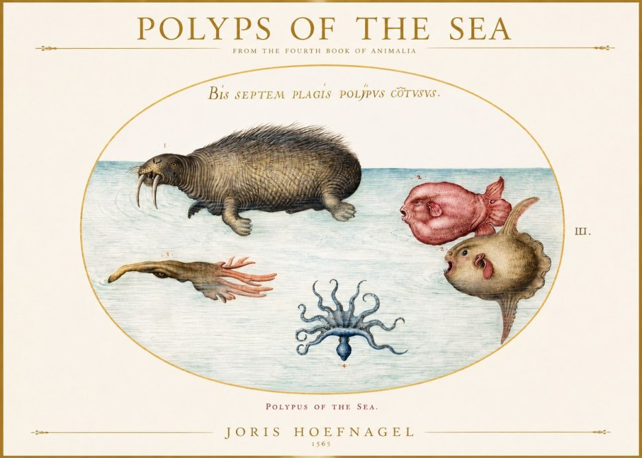 Joris Hoefnagel Polyps of the Sea No1 - Juliste