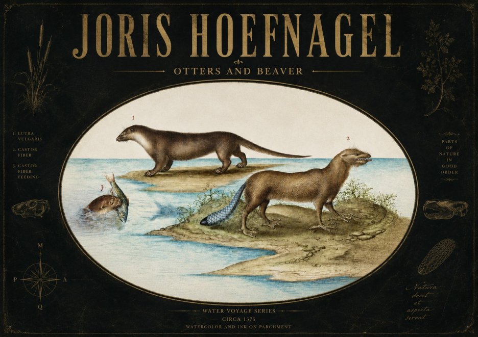Joris Hoefnagel The Four-footed Creatures No4 - Juliste