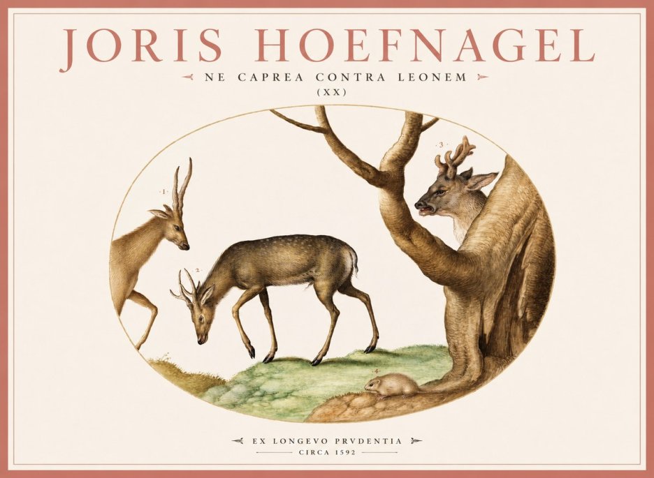 Joris Hoefnagel Do Not Rush Against the Lion. No3 - Juliste