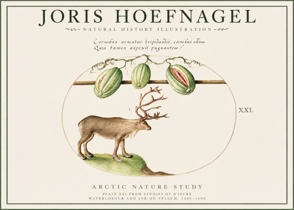 Joris Hoefnagel Arctic Nature Study No1 - Juliste