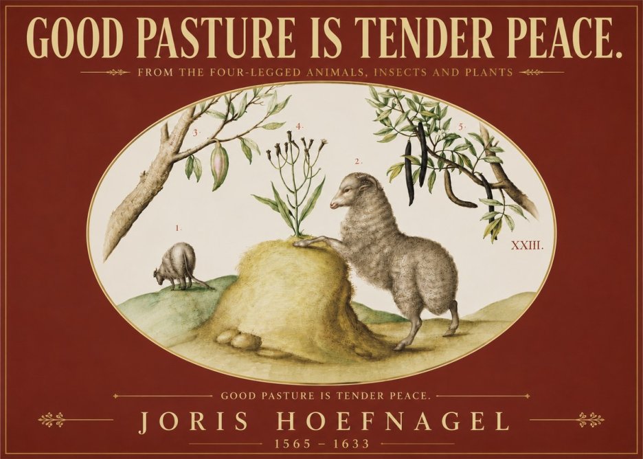 Joris Hoefnagel Good Pasture Is Tender Peace. No5 - Juliste