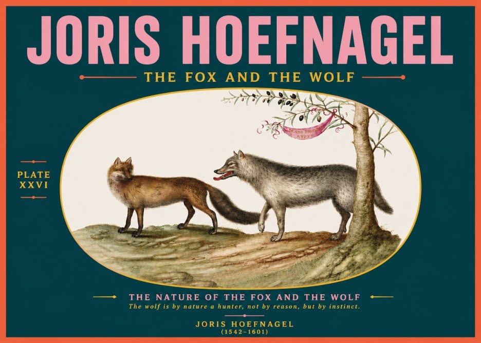 Joris Hoefnagel The Fox and the Wolf No5 - Juliste