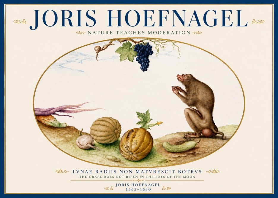 Joris Hoefnagel Nature Teaches Moderation No5 - Juliste