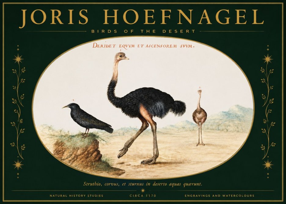Joris Hoefnagel Birds of the Desert No2 - Juliste