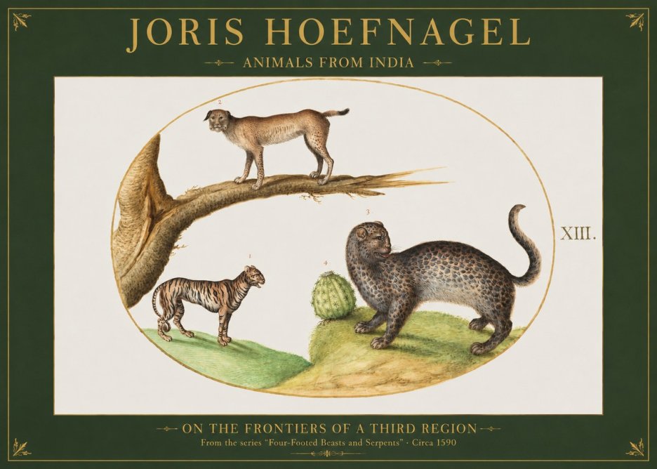 Joris Hoefnagel Four Beasts No2 - Juliste
