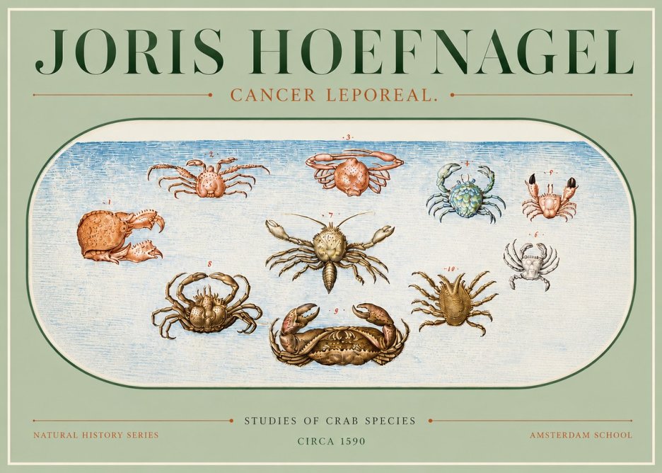 Joris Hoefnagel Cancer Leporeal. No3 - Juliste