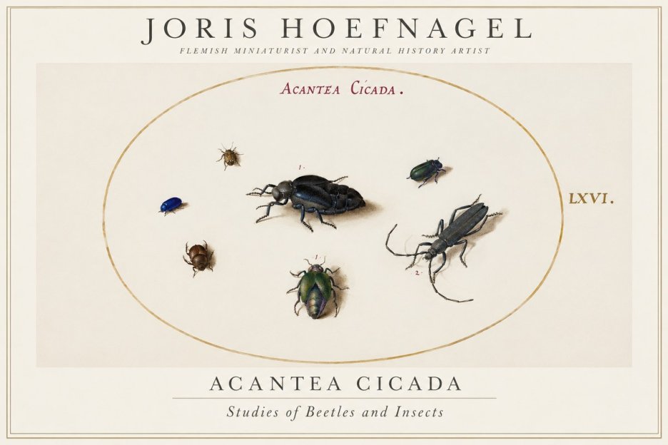 Joris Hoefnagel Acanthia Cicada No2 - Juliste