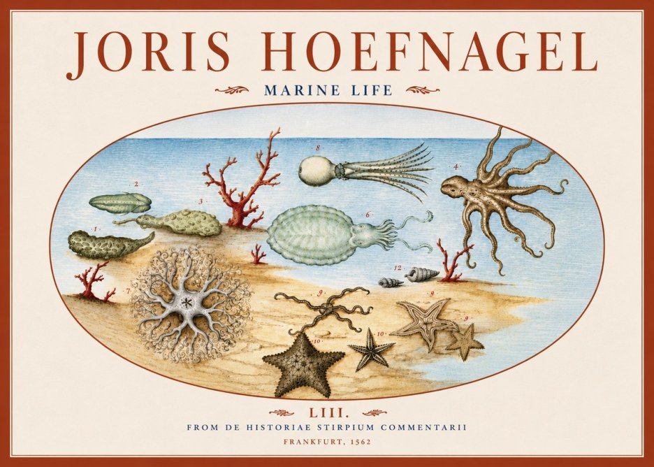 Joris Hoefnagel Marine Life No6 - Juliste