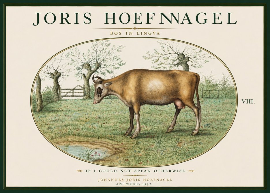 Joris Hoefnagel Bos in Lingva No6 - Juliste