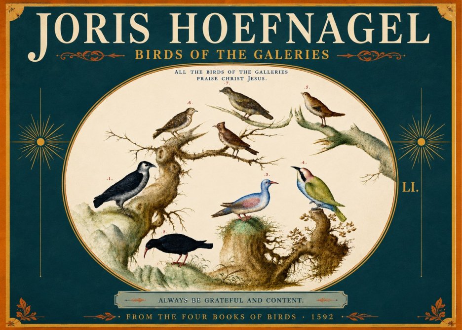 Joris Hoefnagel Birds of the Galeries No5 - Juliste
