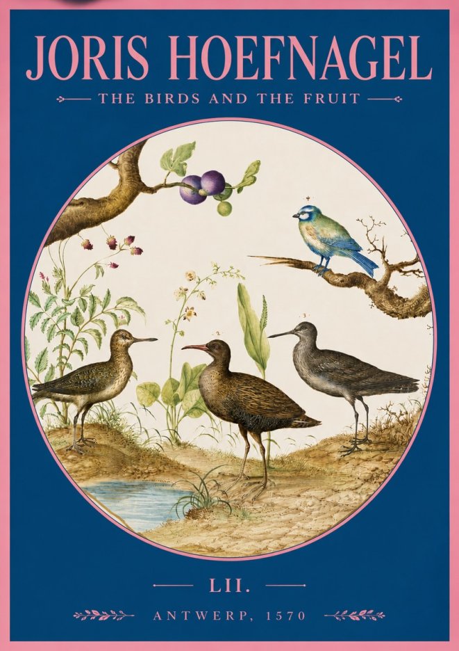 Joris Hoefnagel The Birds and the Fruit No2 - Juliste