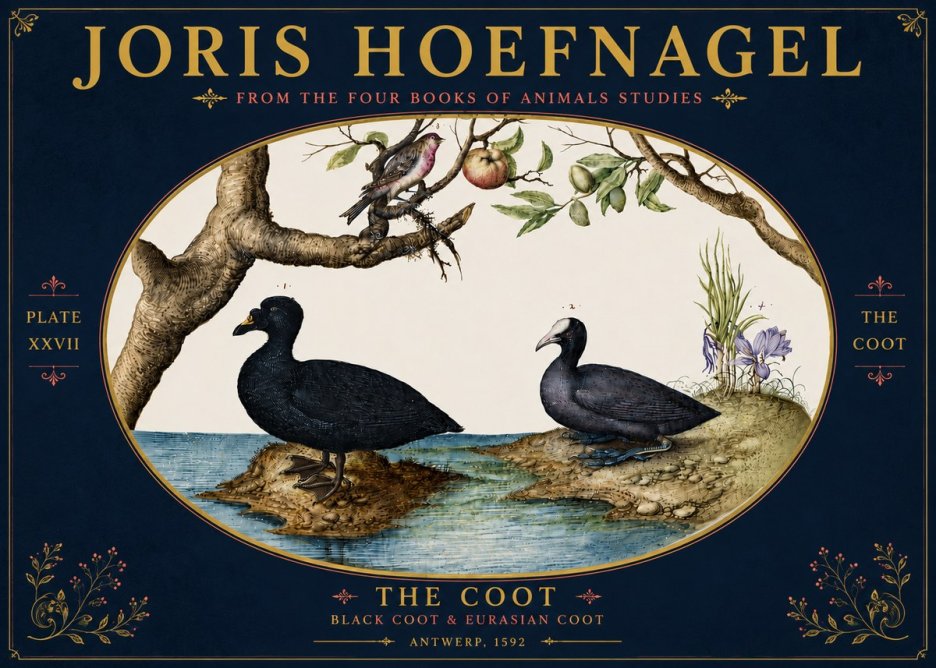 Joris Hoefnagel The Coot No6 - Juliste