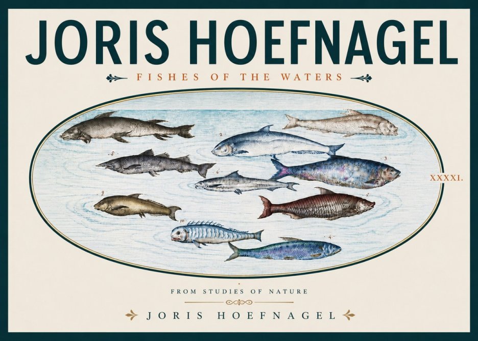 Joris Hoefnagel Fishes of the Waters II No5 - Juliste