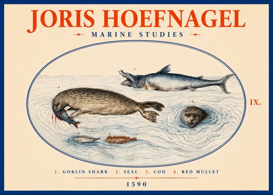 Joris Hoefnagel Marine Studies No2 - Juliste