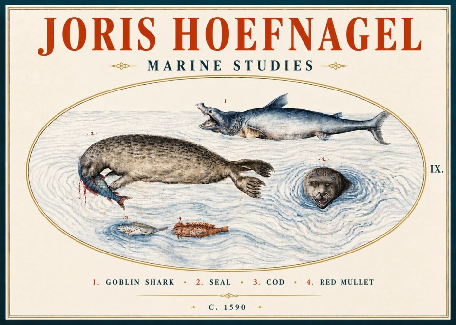 Joris Hoefnagel Marine Studies No6 - Juliste