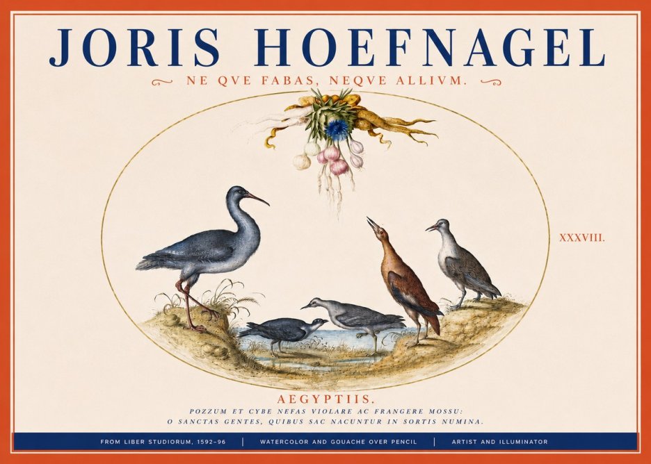 Joris Hoefnagel Aegyptiis. No3 - Juliste