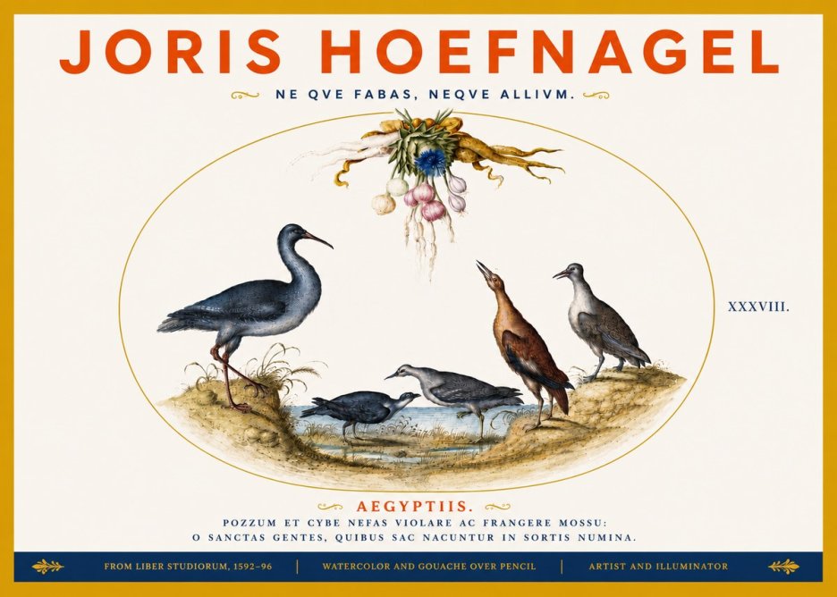 Joris Hoefnagel Aegyptiis. No5 - Juliste