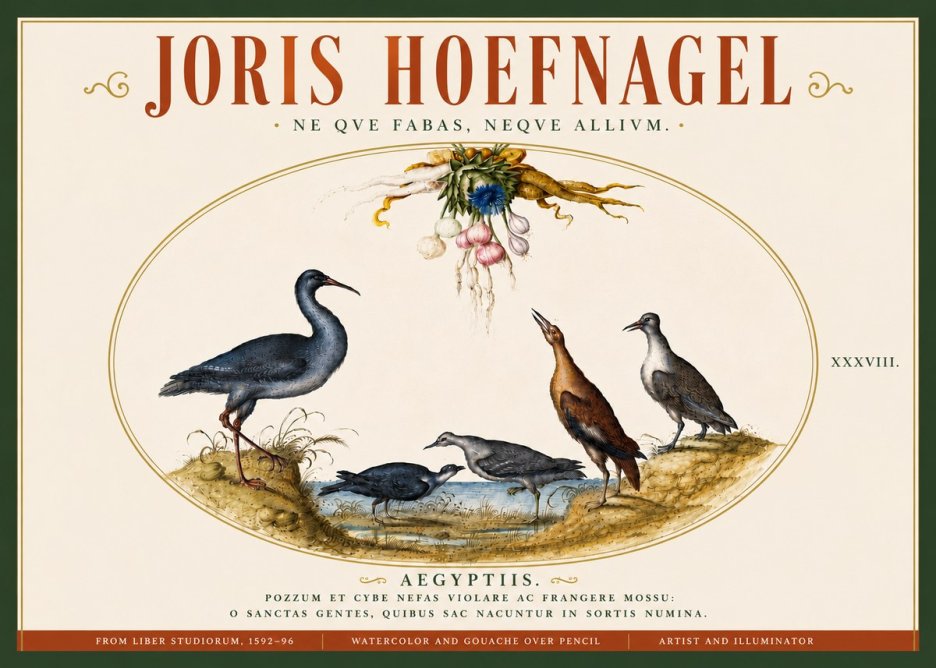 Joris Hoefnagel Aegyptiis. No6 - Juliste