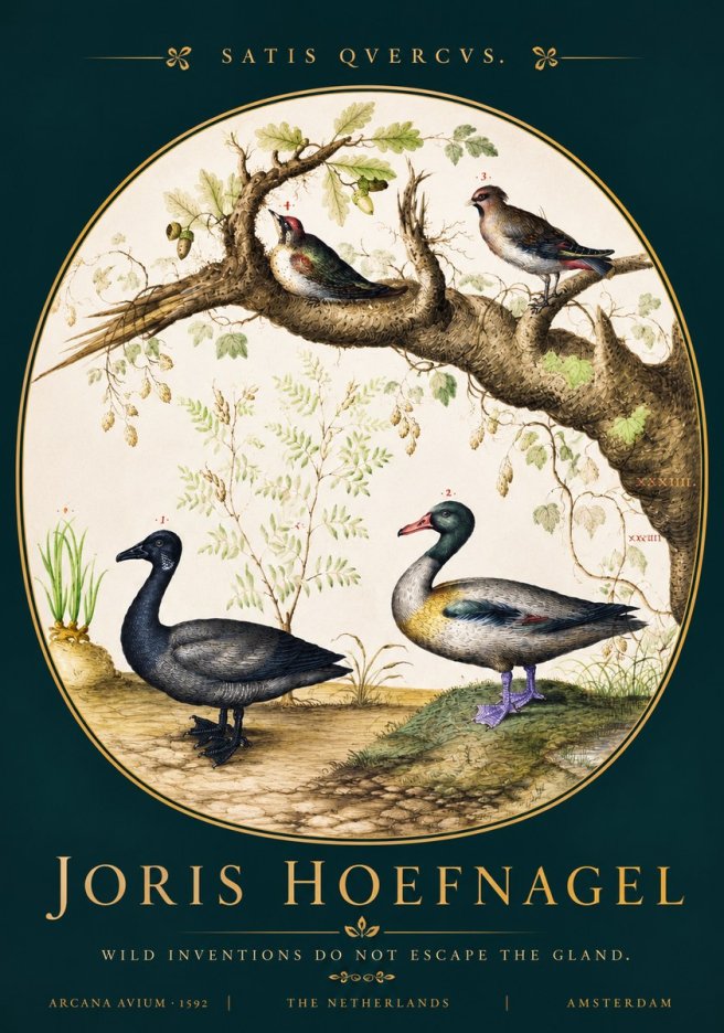 Joris Hoefnagel Satis Quercus. Birds of the Marsh No4 - Juliste