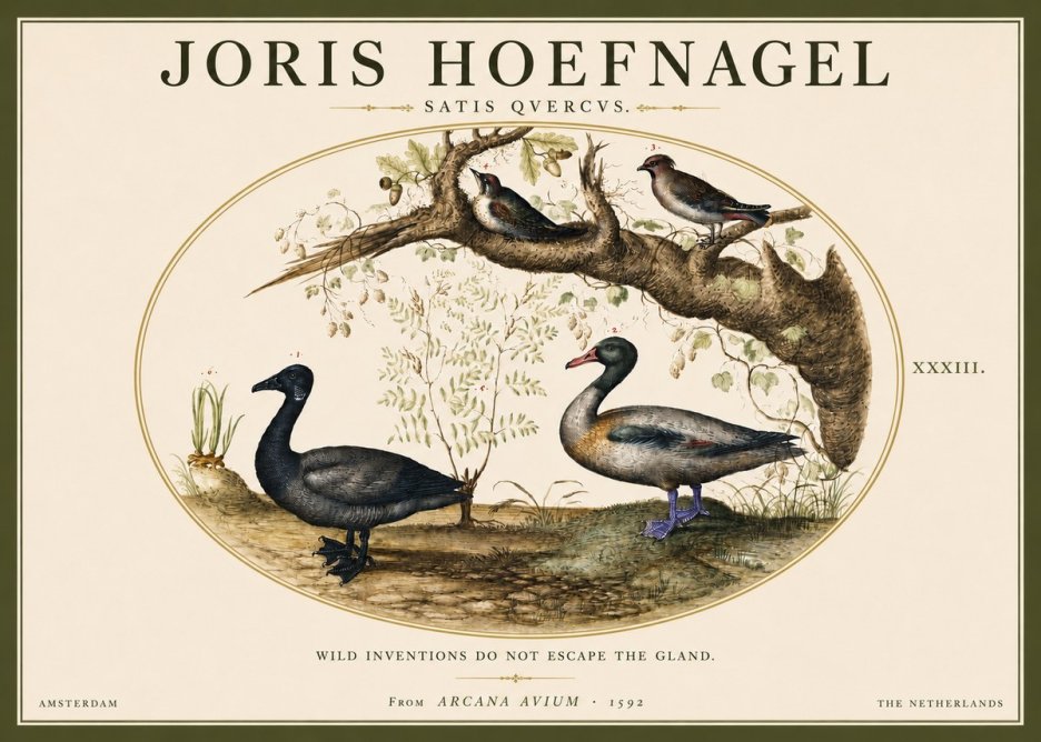 Joris Hoefnagel Satis Quercus. Birds of the Marsh No5 - Juliste