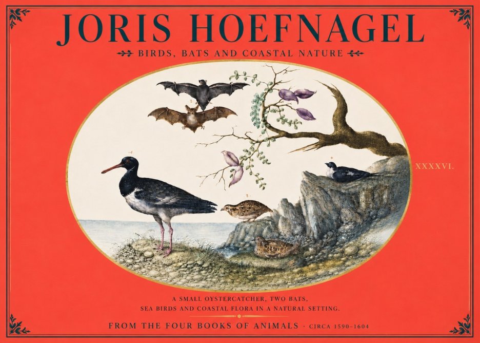 Joris Hoefnagel Birds, Bats and Coastal Nature No4 - Juliste