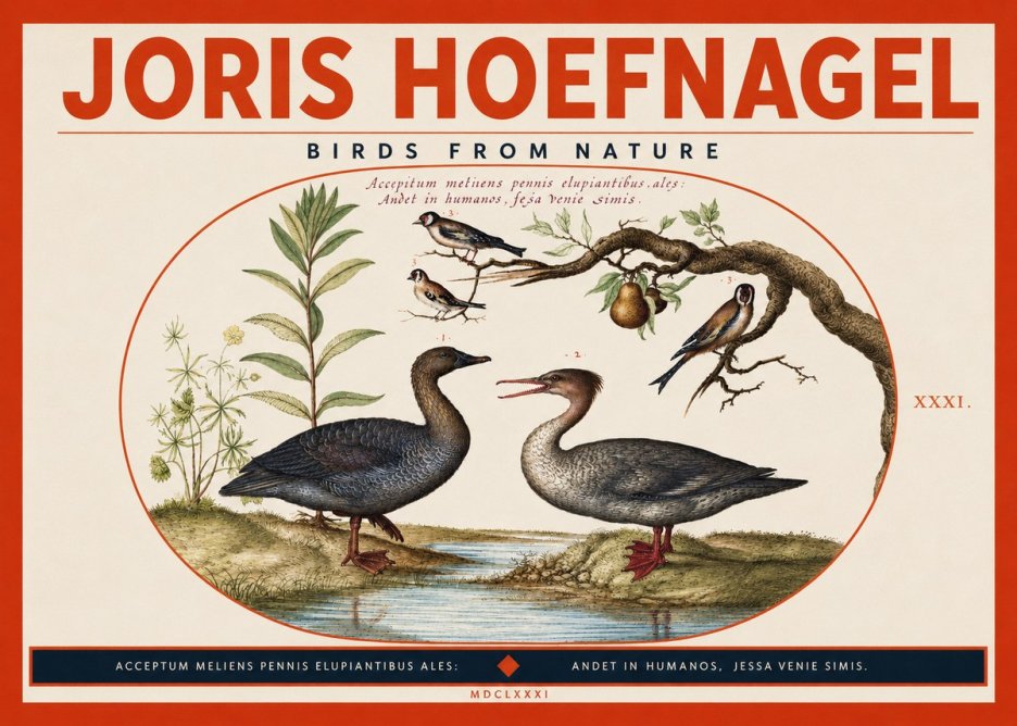 Joris Hoefnagel Acceptiem Meliens Pennis Fupidantibus Ales No4 - Juliste