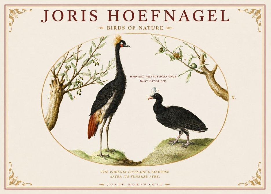Joris Hoefnagel Birds of Nature No1 - Juliste
