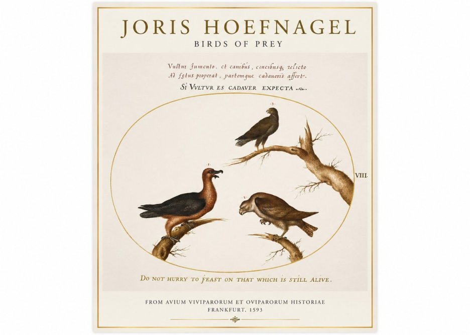 Joris Hoefnagel Birds of Prey No1 - Juliste