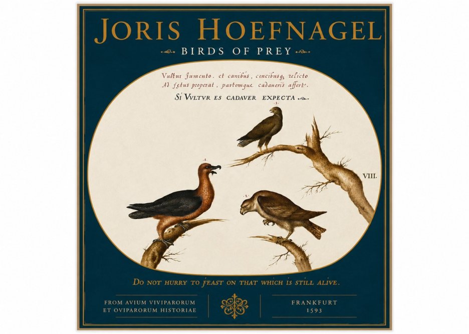 Joris Hoefnagel Birds of Prey No4 - Juliste