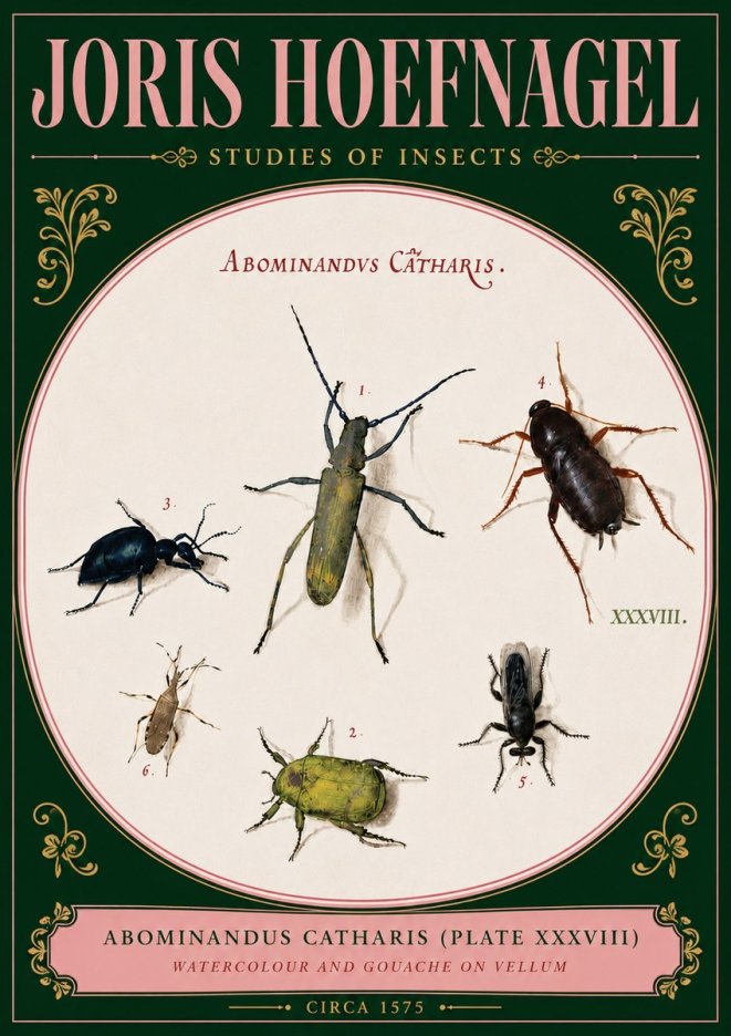 Joris Hoefnagel Abominandus Catharis (Plate Xxxviii) No5 - Juliste