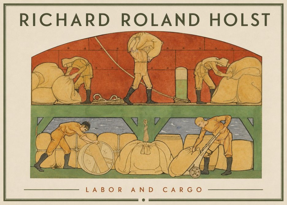 Richard Roland Holst Labor and Cargo No2 - Juliste