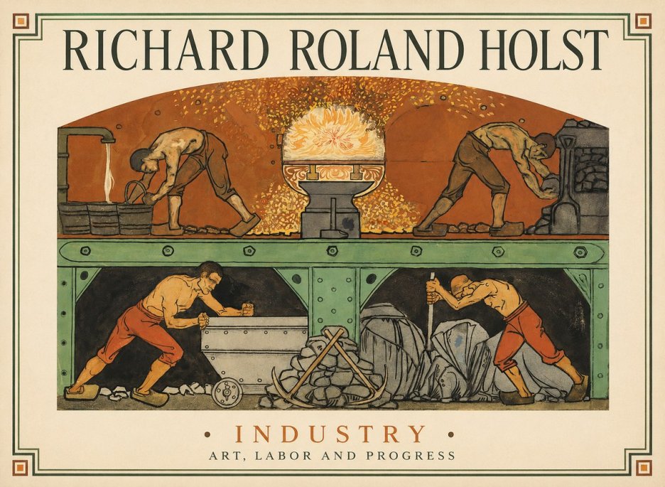 Richard Roland Holst Industry No1 - Juliste