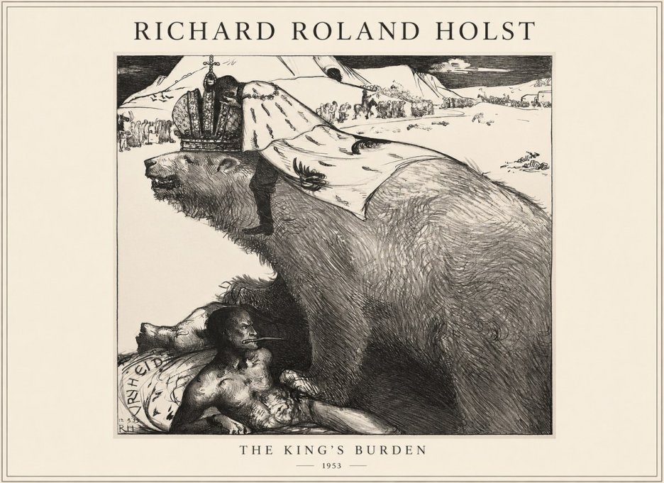 Richard Roland Holst The King's Burden No1 - Juliste