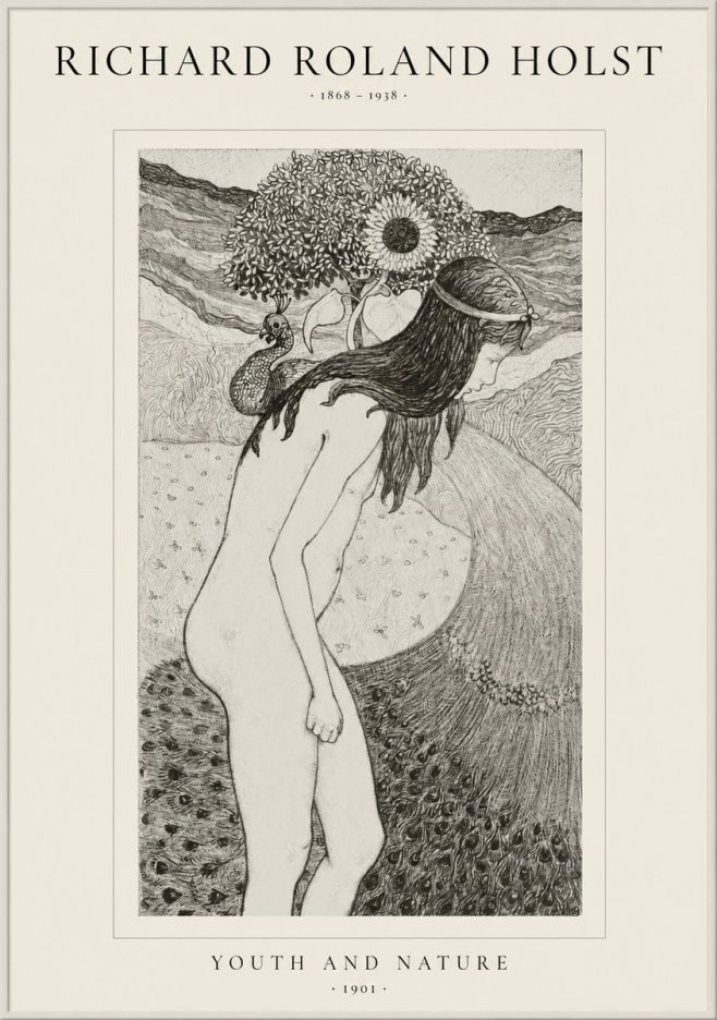 Richard Roland Holst Youth and Nature No1 - Juliste