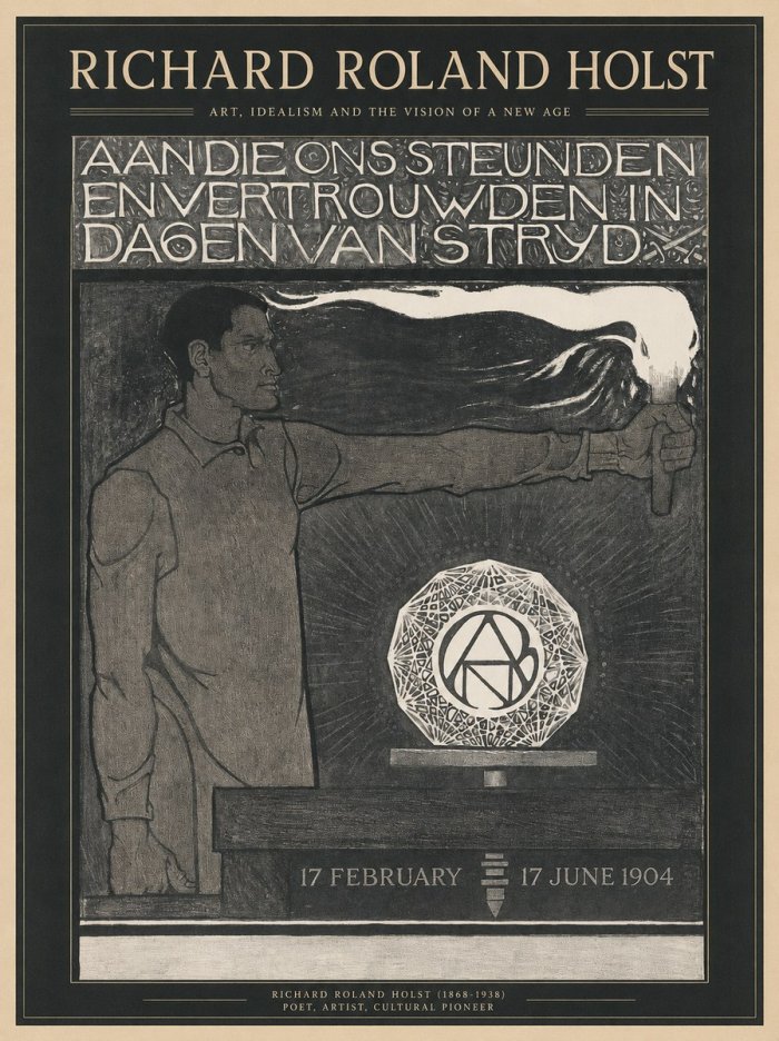 Richard Roland Holst Aan Die Ons Steunden En Vertrouwden in Dagen Van Stryd No1 - Juliste